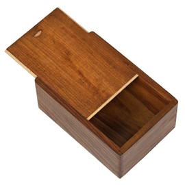 Indian Glance Wooden Urn Box - Urn for Human Ashes Funeral Cremation Urn with Hand Carved Design(Large) Urn Holds 280 Cu. Cm