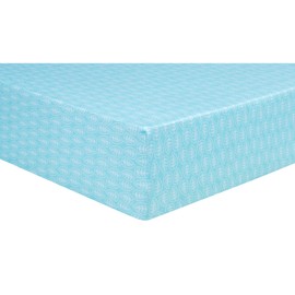 Trend Lab Jersey Fitted Crib Sheet, Leaves