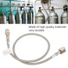 1m/3.3ft Silver Soda Hose W21.8-14 CO2 Cylinder Direct Adapter Hose