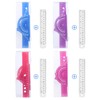 Honagu Triangular Ruler Set, 4+1Pieces Aluminum Alloy Ruler, Metal Drafting