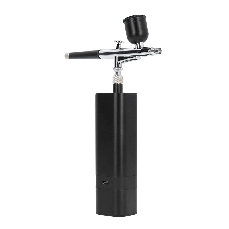 Airbrush Kit 32PSI High Pressure Adjustable Airflow 0.3mm Nozzle Rechargeable
