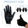 SYHSYC Cotton Gloves Textile Gloves Fabric Gloves Work Gloves Black