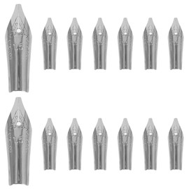 Operitacx 20pcs Fountain Pen Nibs Stainless Steel Calligraphy Pen Nibs 1.5mm Universal Pen Nibs Fountain Pen Replacement Parts for Students