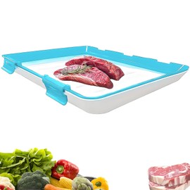 louuuou Stretch Fresh Storage Trays, Fridge Organisers with Lids, Cold Meat Containers for Fridge, Attractive and Durable Suitable for Storing Foods and Extending Freshness
