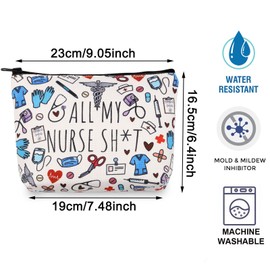 Nurse Makeup Bag Nurse Accessories ER Nurse Gift Nurse Survival Kit ICU Nurse Gift ER Nurse Gift Nurse Appreciation Makeup Bag Nurse Graduation Gift (All My Nurse ca)