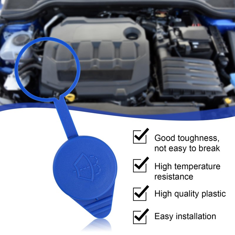 PEUTIER 2pcs Windshield Washer Reservoir Cap, Washer Fluid Lid Leakage