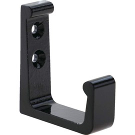 TRUSCO AH35-BK Aluminum L-Shaped Hook, 1.4 inches (35 mm), Black