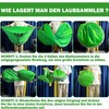 Duscdesp Leaf Collector Pop Up Garden Waste Bags, Foldable Leaf