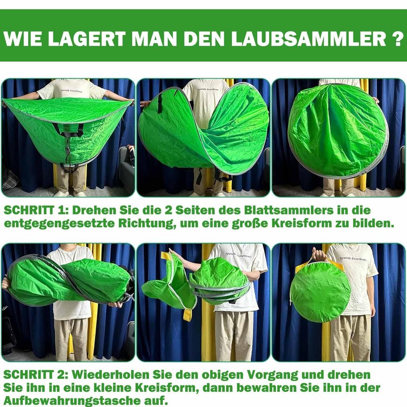 Duscdesp Leaf Collector Pop Up Garden Waste Bags, Foldable Leaf