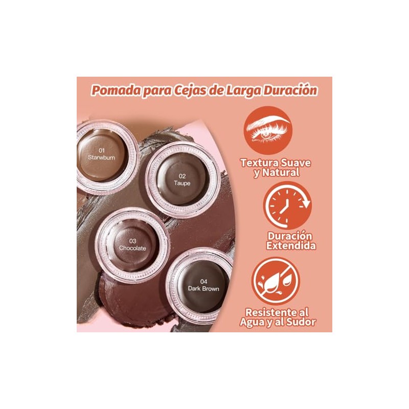 ULTRAMO Kit Pomada Para Cejas, 3 en 1 Juego de
