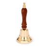 NKlaus Maritime 11578 Brass Table Bell with Wooden Handle 12.5