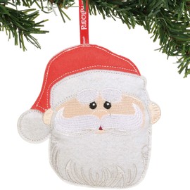Department 56 Rudolph The Red-Nosed Reindeer Santa Felt Hanging Ornament, 7.5 Inch, Multicolor