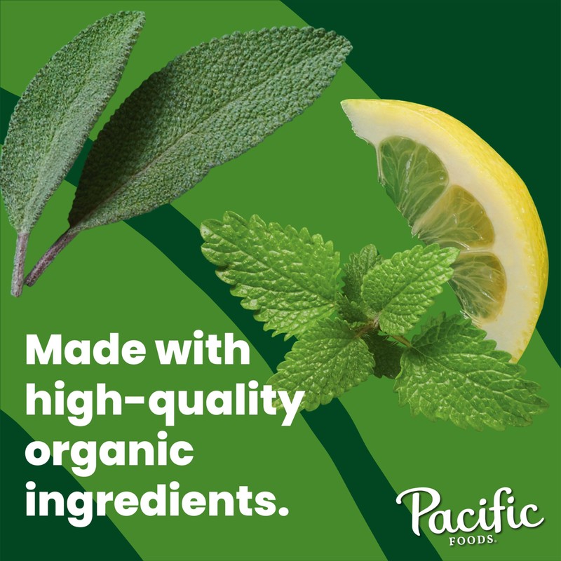 Pacific Foods Organic Chicken Bone Broth With Lemon Balm and