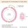 Hanfluenve Chunky Beaded Necklace for Women Boho Pink Acrylic Choker