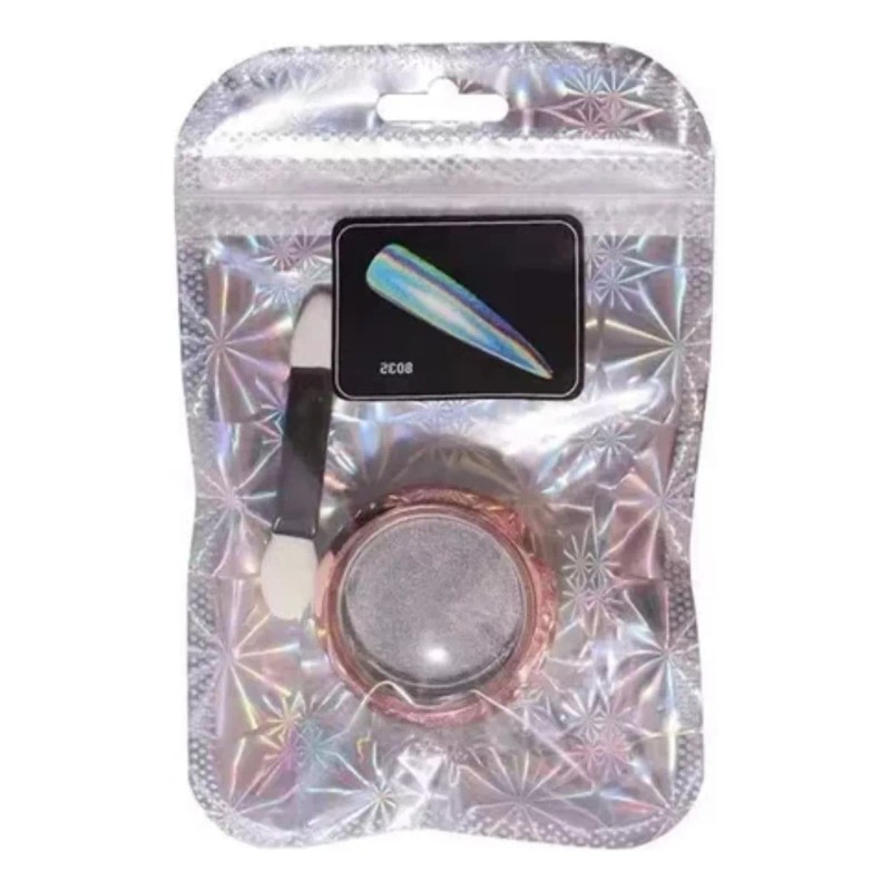 Modaland Polvo Efecto Láser Espejo Para Decoración Uñas(6 Piezas)