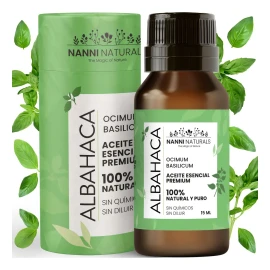 Aceite Esencial De Albahaca Puro 15ml Para Difusor Y Aroma