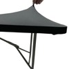 Black Rectangle Tablecloth - 6 Ft Elastic Picnic Table Cloth