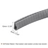 sourcing map U Channel Edge Trim, 13.1ft Length Rubber Guard