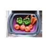 Purple Collapsible Silicone Kitchen Colander/Strainer
