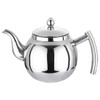 COLLBATH Stainless Steel Teapot with Strainer Compact Tea Kettle for