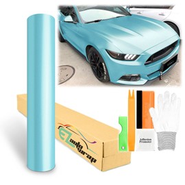 48"x60" (4FTx5FT) Teal Matte Metallic Satin Pearl Vinyl Wrap Sticker Sheet Film Car Auto Vehicle DIY Decal Bubble Free Air Release Self Adhesive Peel and Stick Free Tool Kit