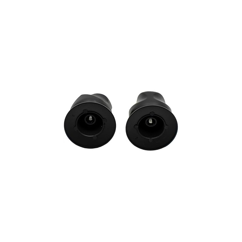 Manerales para Regadera Negro Mate Alfa X1-Q3NEG Juego de 2