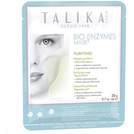 Talika Bio Enzyme Mask Purifying Detox Mask - Face Mask with Biocellulose Against Pores and Blackheads, Blemished Skin, Redness Skin Care Mask