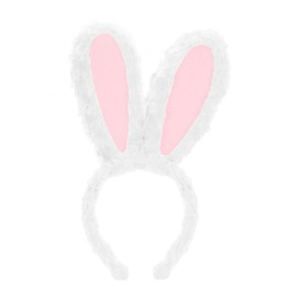 Bipl Hasenohren Haarreif, Plüsch Hase Ohren Haarbänder, Niedliche Hasenohren Party Stirnband, Ostern ﻿Thema Party Kostüm Zubehör, für Ostern Party Hochzeit Geburtstag Cosplay Kopfbedeckung (Weiß)