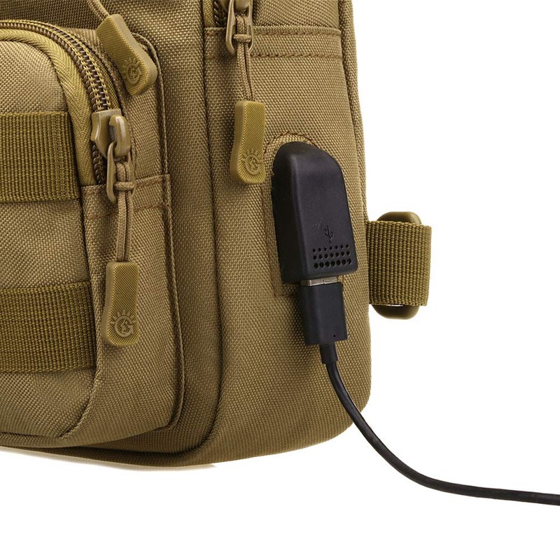HUNTVP Tactical Military Chest Bag Molle Crossbody Shoulder Sling Pack