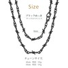 FindChic Men's Necklace Chain, Barbed Wire, Surgical Stainless Steel, Width