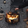 Carbon Steel Brazier Portable Camping Picnic BBQ Charcoal Firewood Brazier