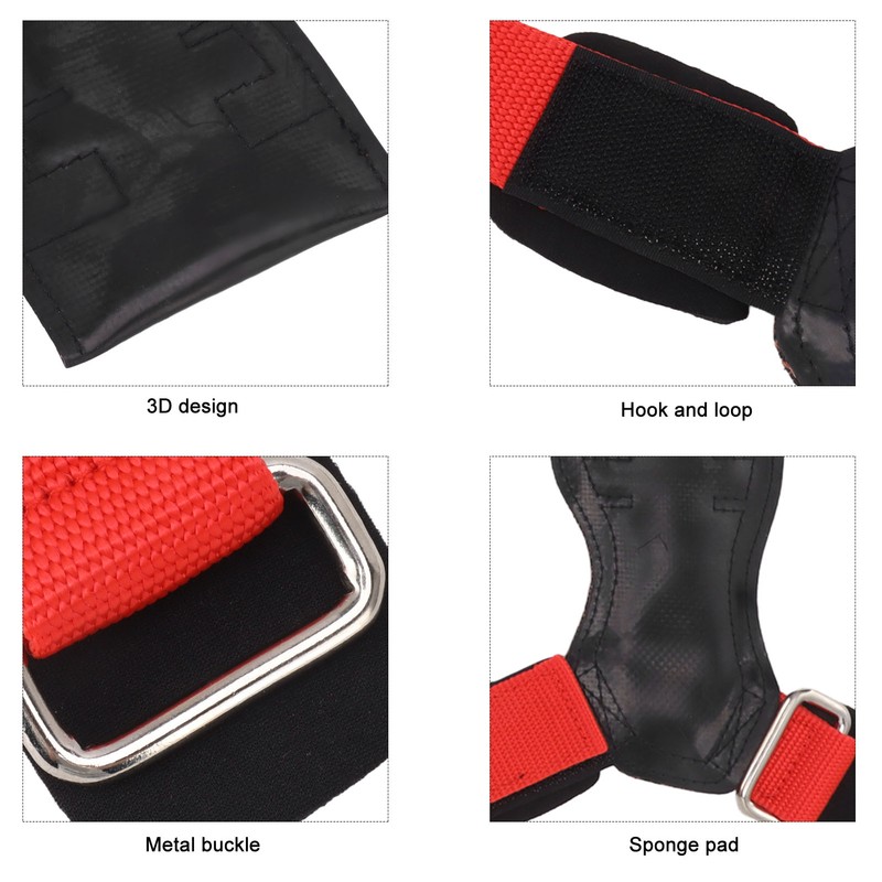 Lifting Straps Rubber Hard Pull Wrist Lifting Straps Durable Deadlift