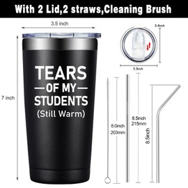 DOEARTE Teacher Appreciation Gifts - Tears of Students - Teacher Gifts for Men - Christmas, Valentines, Retirement Gifts for Male Teacher Form Students - 20oz Teacher Tumbler