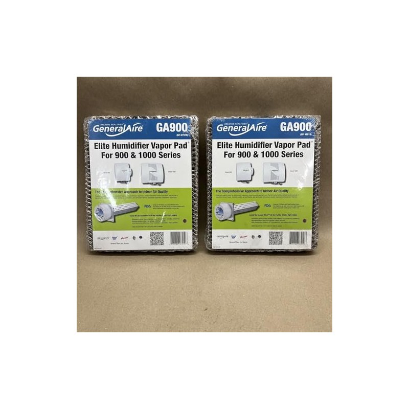 2 PACK compatible with GeneralAire GA900 Humidifier Water Filter PAD