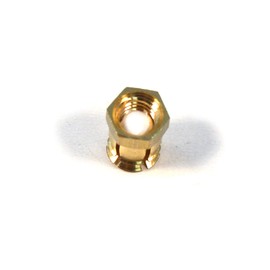 IHC Pack of 50 M6 Brass Threaded Sleeve Attachment for Wood Furniture Mounting Expansion Sleeves Screw-In Sleeve with Internal Thread and Ball Length: 12 mm Diameter 8 mm