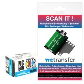 Original WOLFEN (ORWO) NC500 Colour Small Film 400 ASA 36 Images with Scan Development Data by WE Transfer - Worldwide Shipping