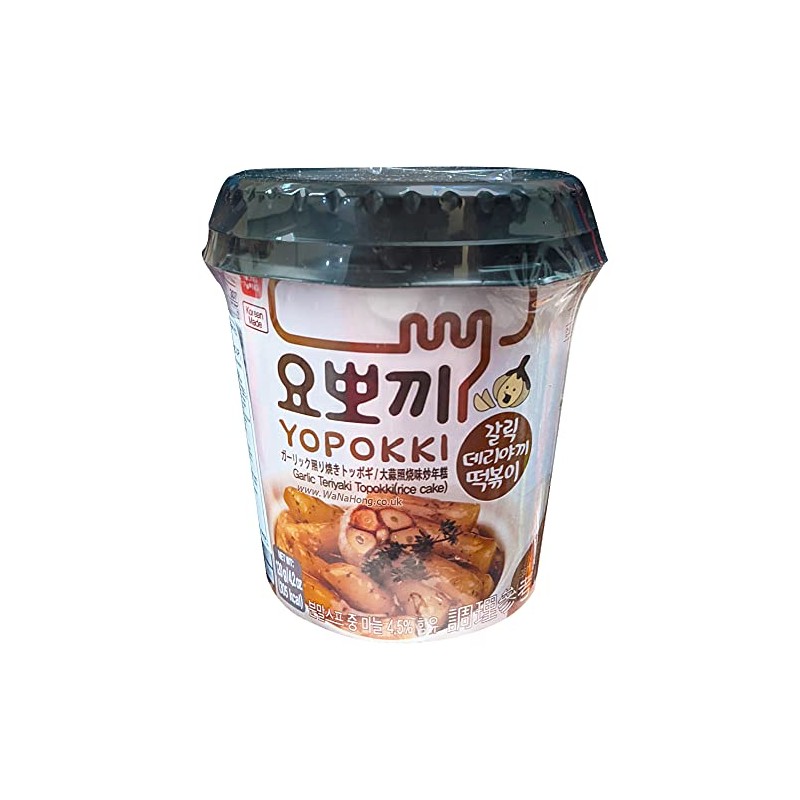 Yopokki Instant-Reiskuchenbecher (Knoblauch Teriyaki) 1 Tasse