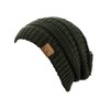 C.C Trendy - Gorro de punto trenzado grueso y suave