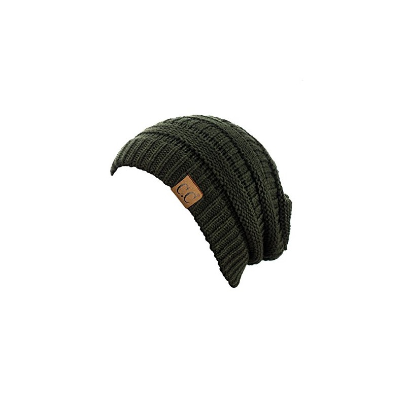 C.C Trendy - Gorro de punto trenzado grueso y suave