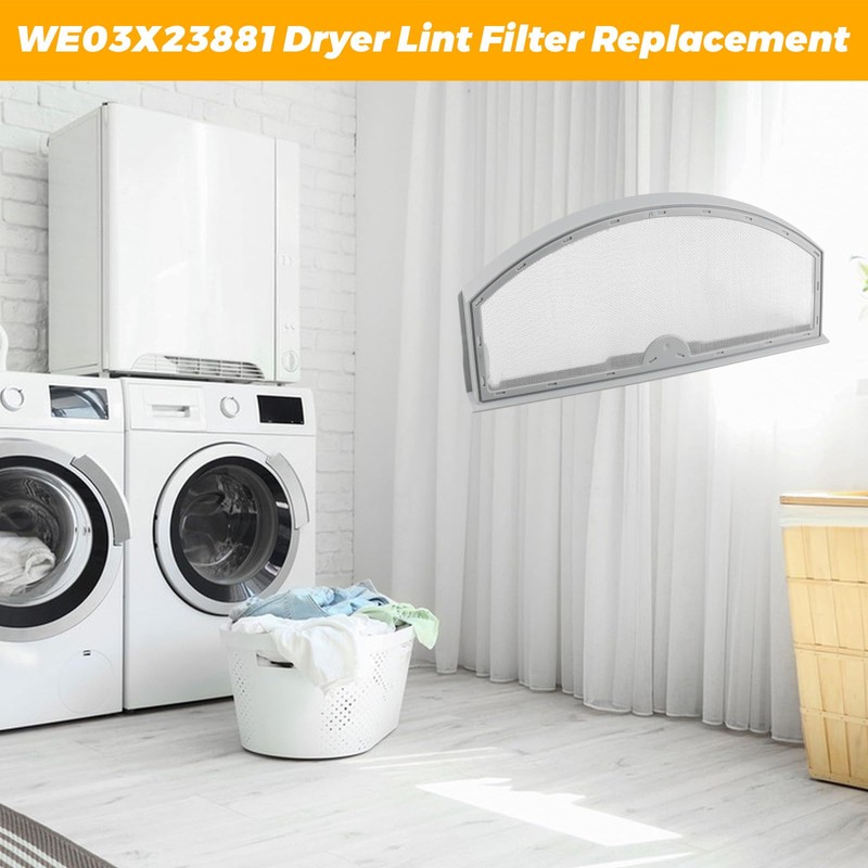 WE03X23881 GTD42EASJ2WW GTD33EASK0WW GTX22EASK0WW Dryer Lint Filter Replacement for GE