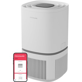 Frigidaire PureA300 HEPA Air Purifier with Wi-Fi for Small Bedrooms, Covers up to 850 Sq. Ft., 3-Stage Filtration, Energy Star Certification, Air Quality Monitoring, Smart Mode, Ultra Quiet, White
