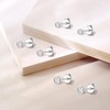 Ecripe 3 Pairs of 925 Sterling Silver Stud Earrings, Hypoallergenic