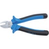 BGS 393 Swedish Diagonal Side Cutter, Silver/Black/Blue, 165 mm