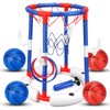 Mocuba Floating Pool Basketball Hoop, Water-Fillable Stable Base