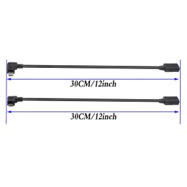 ZdyCGTime Electronic Adapter, Male-to-Female Micro USB 2.0 Converter, 2 Pack