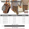 Beltroad Western Leather Buckle Belt for Men Women Cowboy Cowgirl