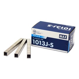 Max 1013JS Stainless Steel Staple, Shoulder Width 0.4 inches (10 mm), Length 0.5 inches (13 mm), Pack of 5000
