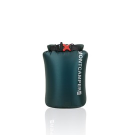 MONTCAMPER CORDURA Waterproof Dry Bag 3L – Heavy Duty IPX6 Roll Top Sack with Survival Whistle for Kayaking, Camping, Boating, Beach – Lightweight Dry Backpack (Dark Green)
