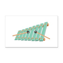 CafePress Xylophone Rectangle Car Bumper Magnet