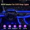 DEHERANE Interior Car LED Strip Lights, RGB 6 in 1